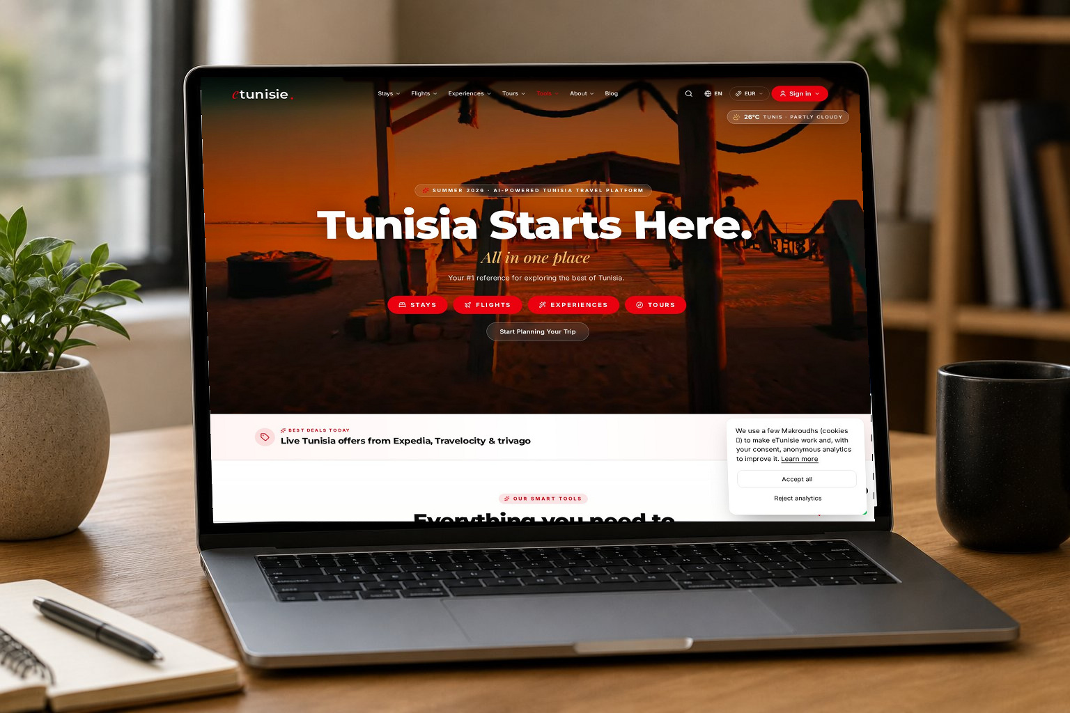 eTunisie — Travel website & Instagram management